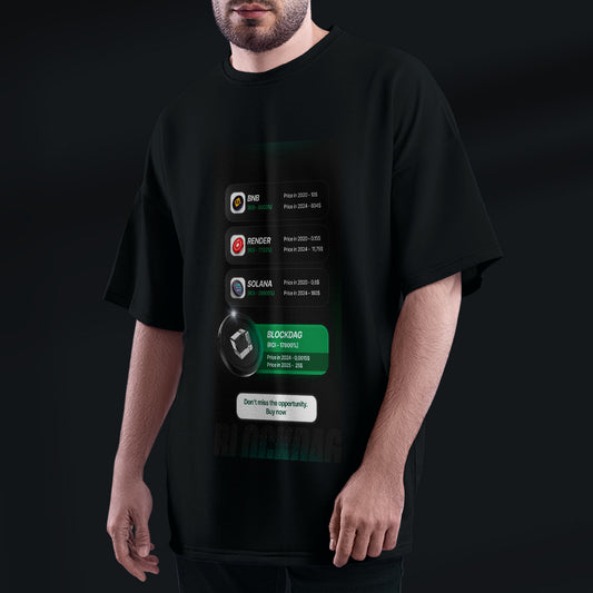 Basic BlockDag Printed T-Shirt