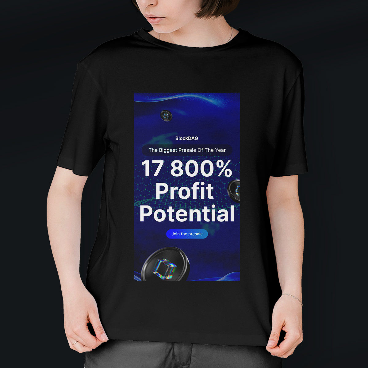 Basic BlockDag Printed T-Shirt