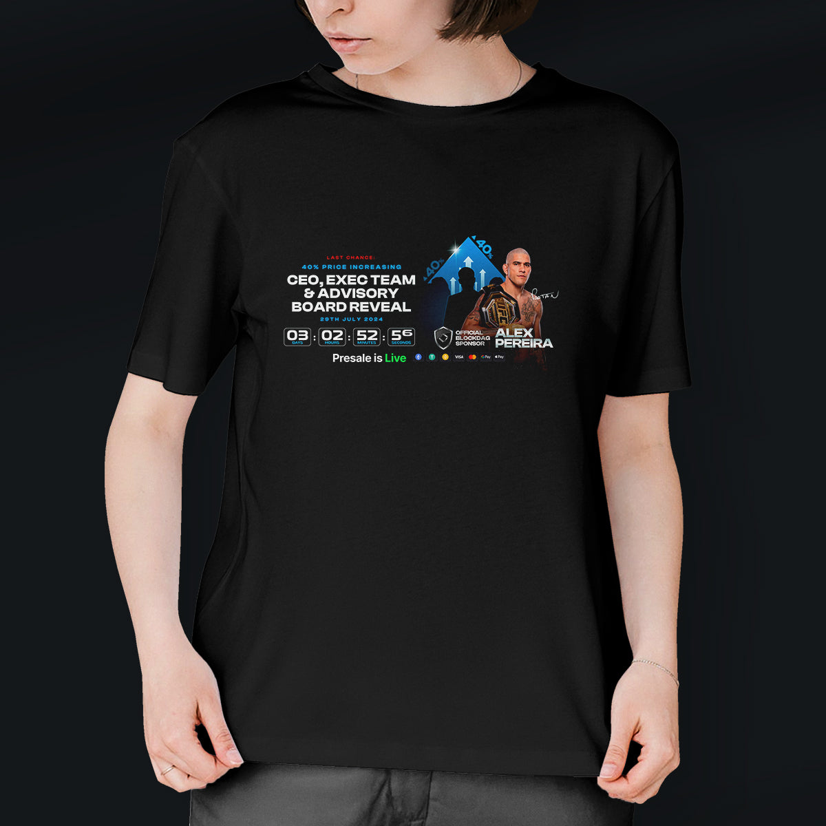 Basic BlockDag Printed T-Shirt